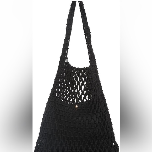 Urban Expressions Handbags - NWT Boho Black Crochet Shoulder Bag